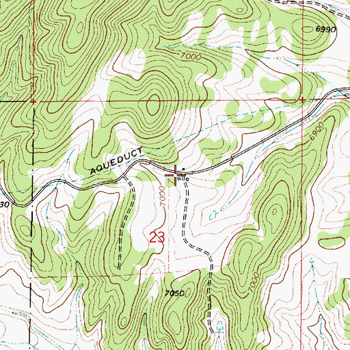 Topographic Map of Dutton Ranch, NM