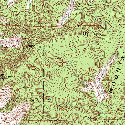 Topographic Map of Vera Cruz Tank, NM