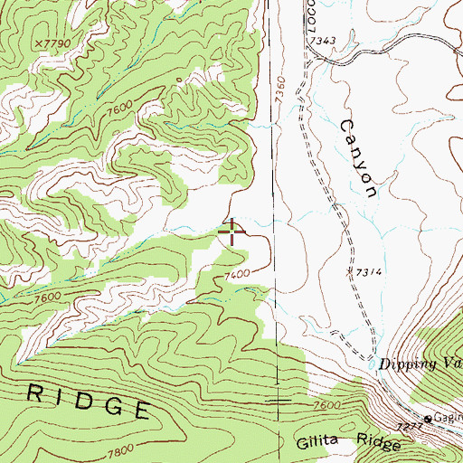 Topographic Map of Snowlake Recreation Site, NM