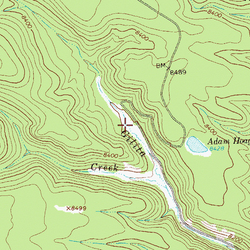 Topographic Map of Gilita Tank, NM