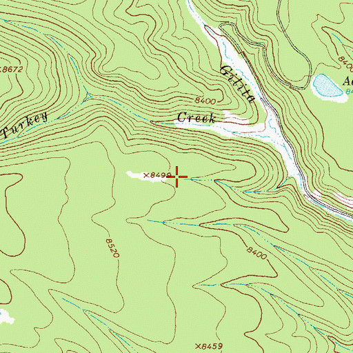 Topographic Map of Cienega Tank, NM