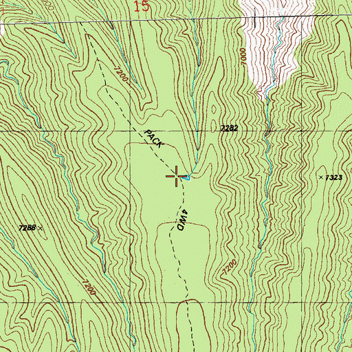 Topographic Map of Three Pine Tank, NM