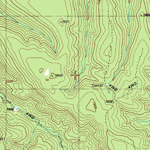 Topographic Map of No Name Tank, NM