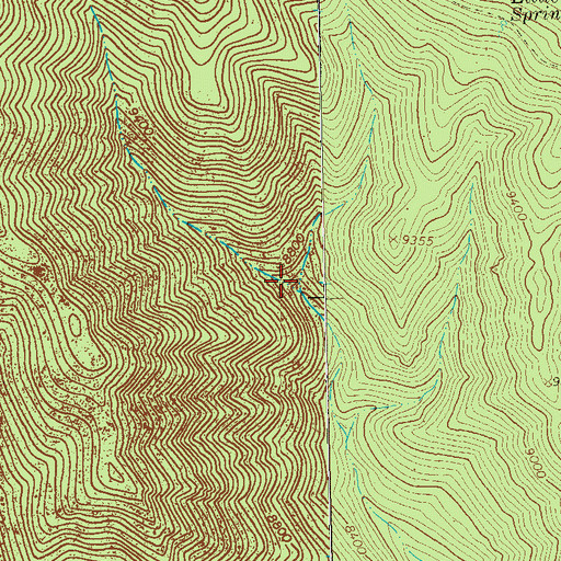 Topographic Map of Hobo Spring, NM