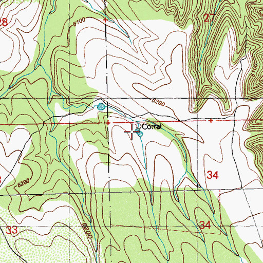 Topographic Map of Taylor Tank, NM