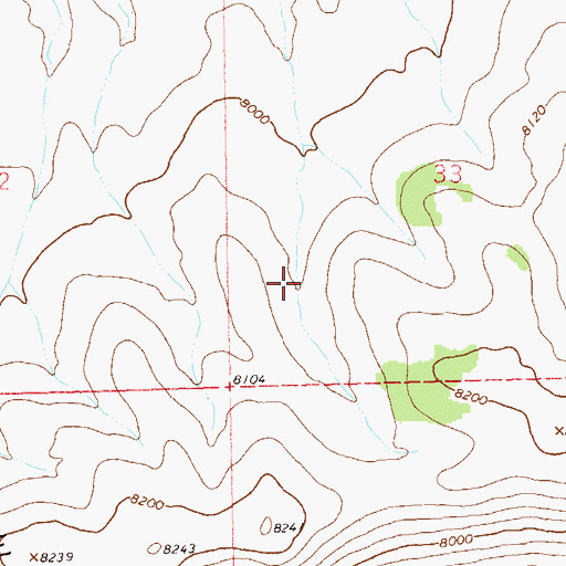 Topographic Map of Fresno Tank, NM