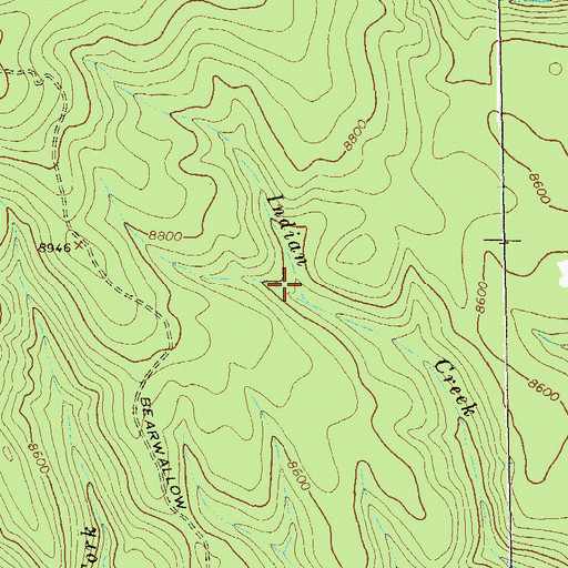 Topographic Map of Indian Tank, NM