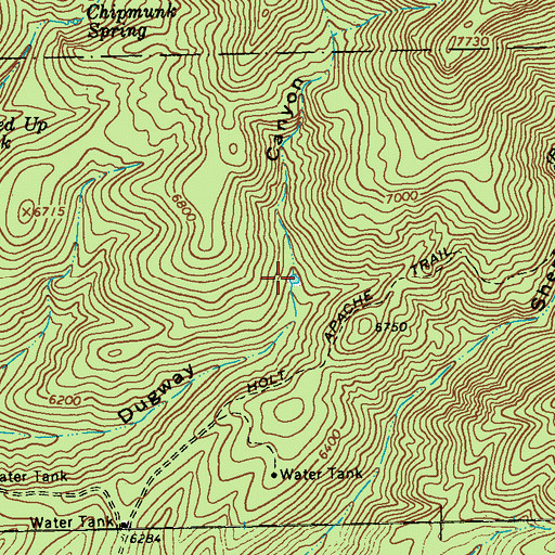 Topographic Map of Sheridan Tank, NM