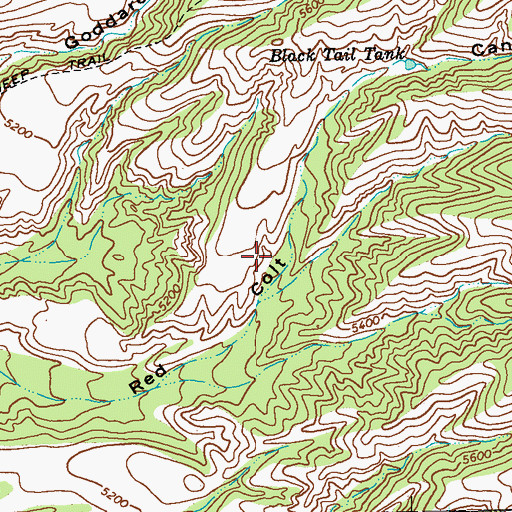 Topographic Map of Fence Tank, NM