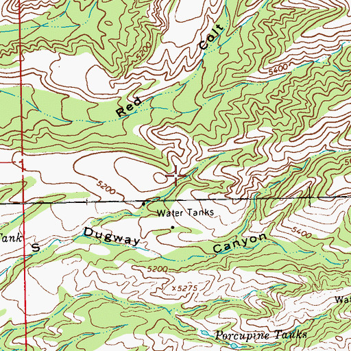 Topographic Map of PDQ Tank, NM