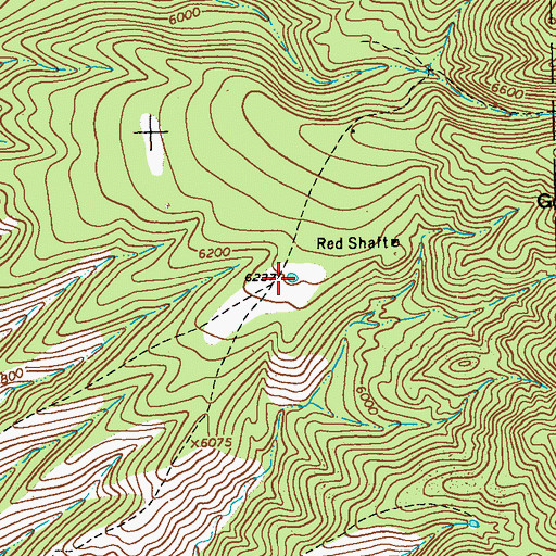 Topographic Map of Lucky Tank, NM