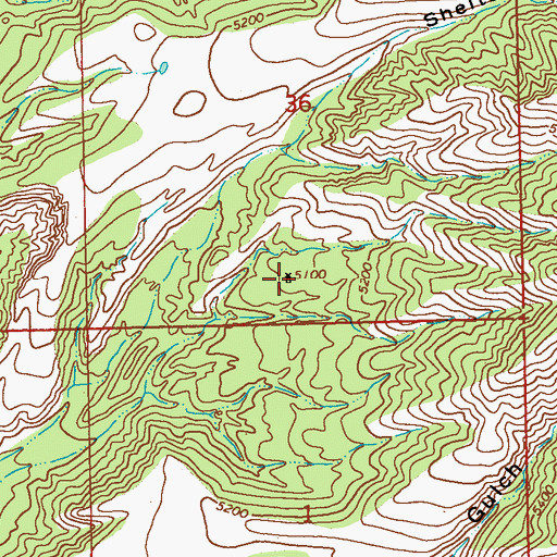 Topographic Map of Sheldon Canon Windmill, NM