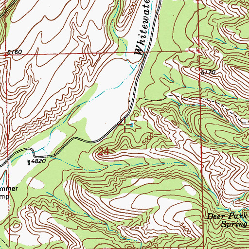 Topographic Map of Lower Tank, NM
