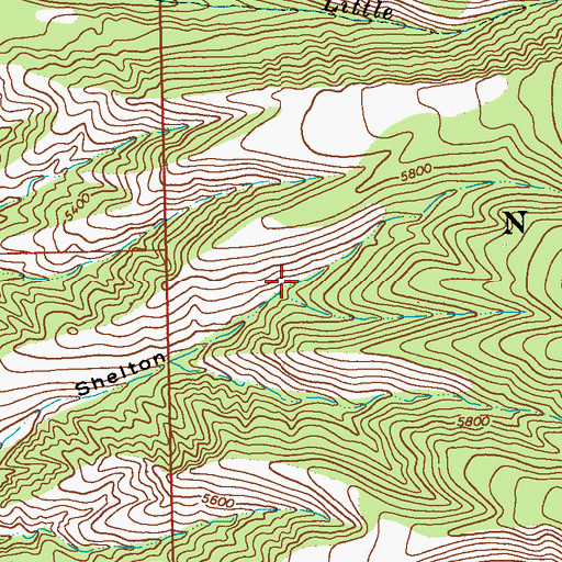 Topographic Map of Middle Tank, NM