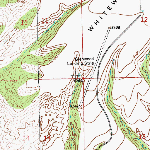 Topographic Map of White Water Mesa Tank, NM
