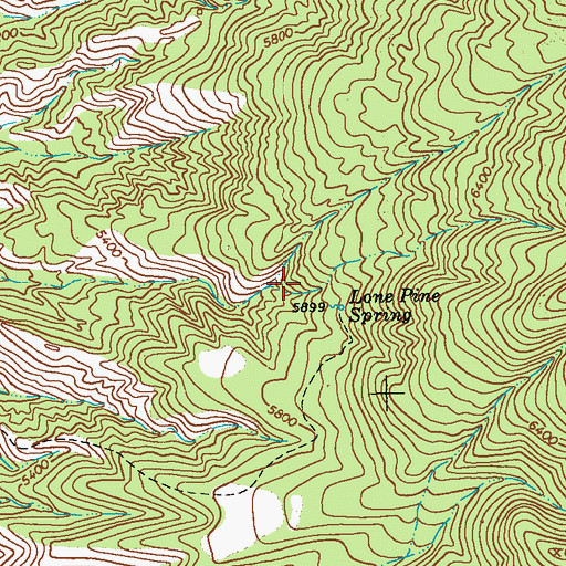 Topographic Map of Goat Water Tank, NM