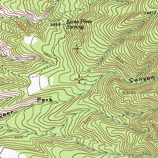 Topographic Map of Hunter Water Tank, NM