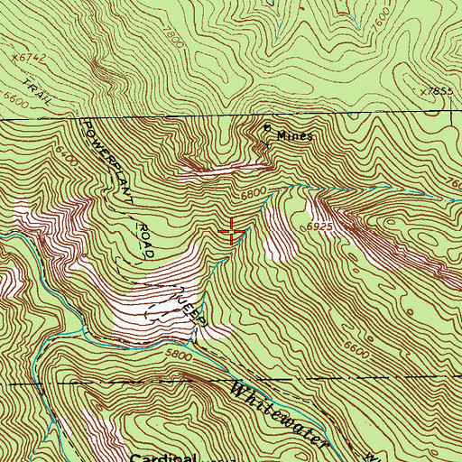 Topographic Map of Dripping Gold Spring, NM
