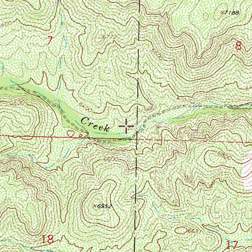 Topographic Map of Escondida Spring, NM