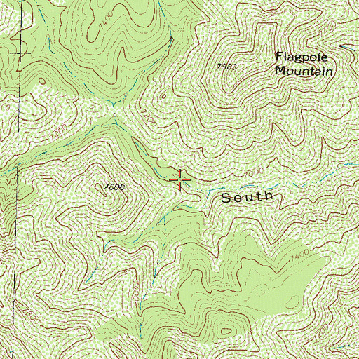 Topographic Map of Walnut Corral, NM