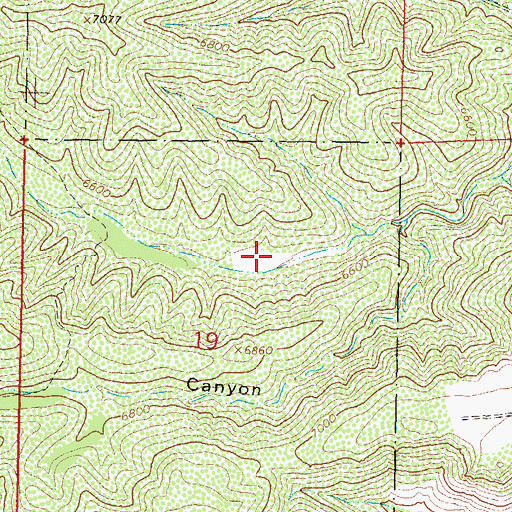 Topographic Map of Hilton Corral, NM
