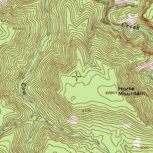 Topographic Map of Horse Mountain Tank, NM