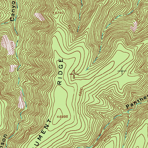 Topographic Map of Point Tank, NM