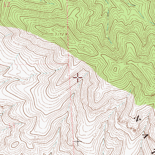 Topographic Map of Cherry Spring, NM