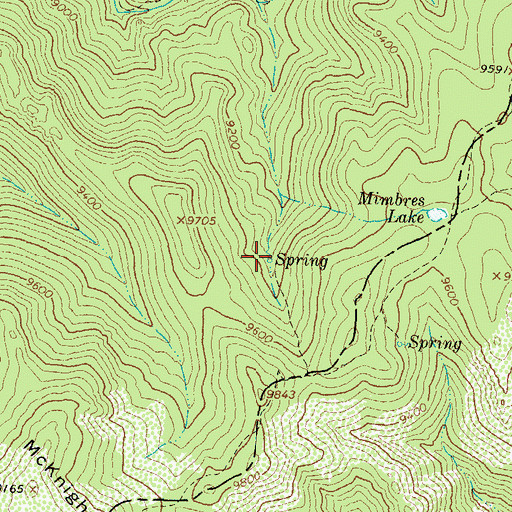 Topographic Map of Ridge Spring, NM