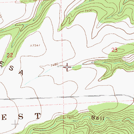 Topographic Map of Lucero Tank, NM