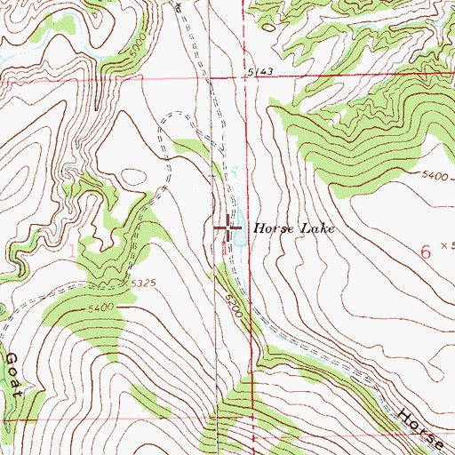 Topographic Map of Horse Lake, NM