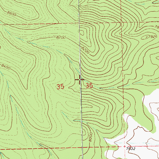 Topographic Map of East Elk Tank, NM