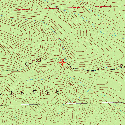 Topographic Map of Trap Corral Tank, NM