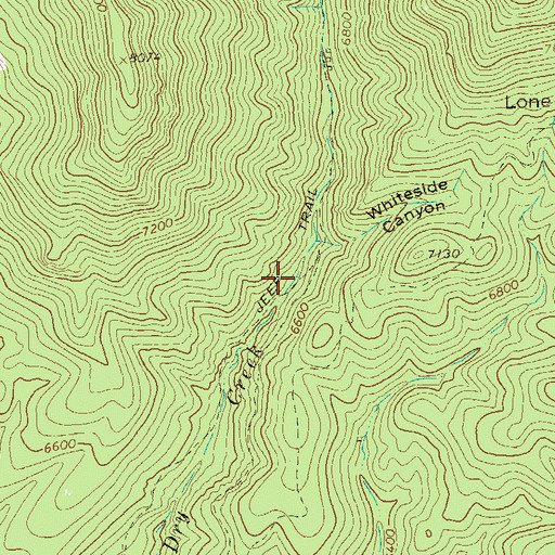 Topographic Map of Little Dry Spring, NM