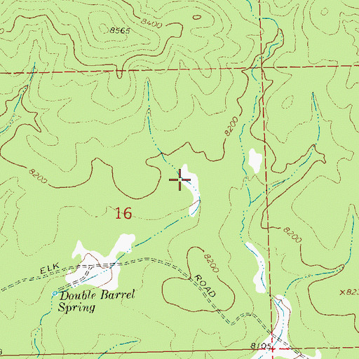 Topographic Map of Double Barrel Number Two Tank, NM