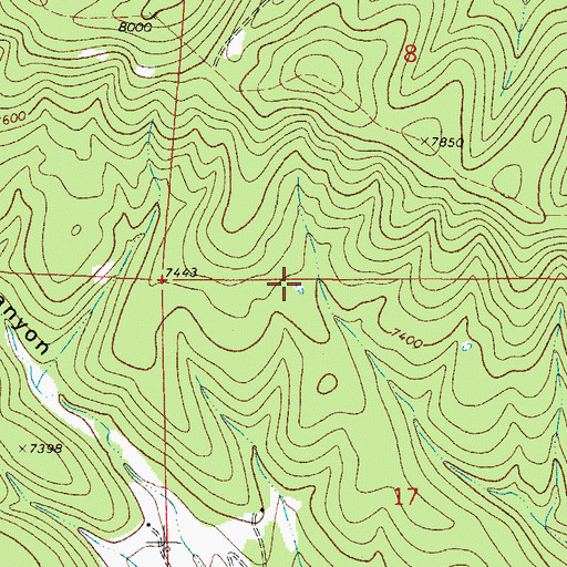 Topographic Map of Upper Tank, NM