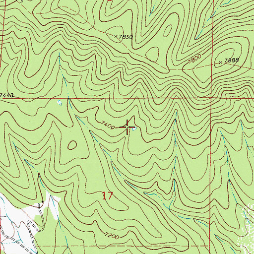 Topographic Map of Middle Tank, NM