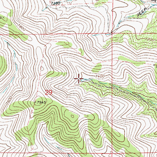 Topographic Map of Graveyard Tank, NM
