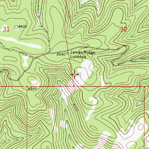 Topographic Map of Lake Tank, NM