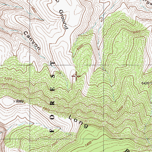 Topographic Map of The Mesa, NM