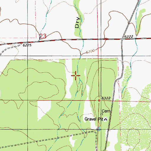 Topographic Map of Koprian Canyon, NM