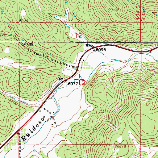 Topographic Map of Allison Canyon, NM