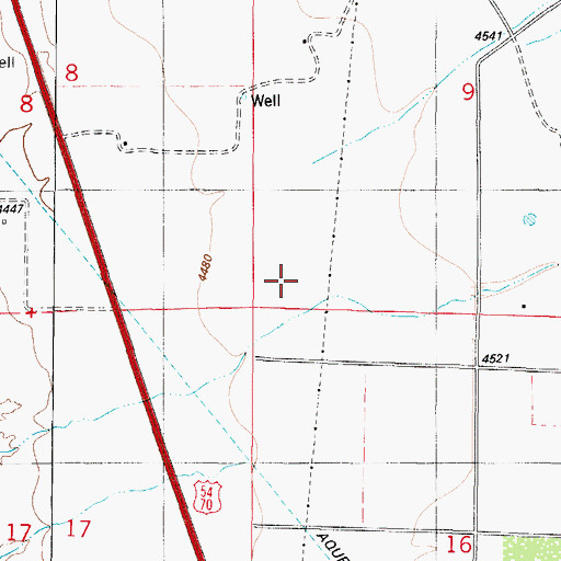 Topographic Map of Domingo Canyon, NM