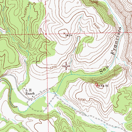 Topographic Map of Beaver Spring, NM