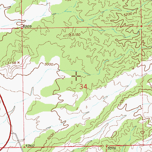 Topographic Map of Alma Flat Tank, NM