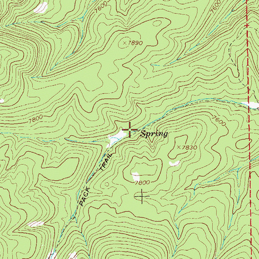 Topographic Map of Lower Marrs Spring, NM