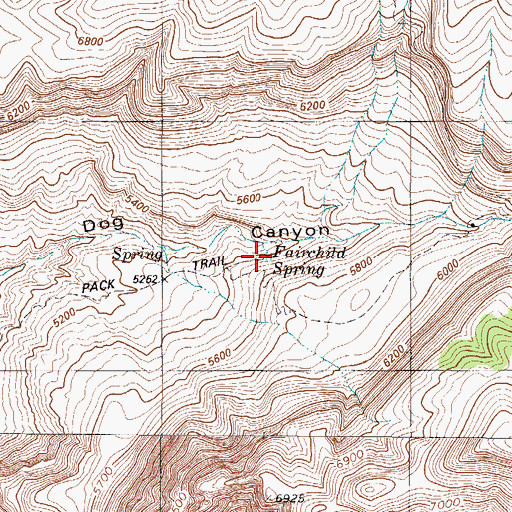 Topographic Map of Fairchild Spring, NM