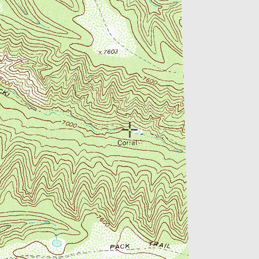 Topographic Map of Upper South Diamond Tank, NM