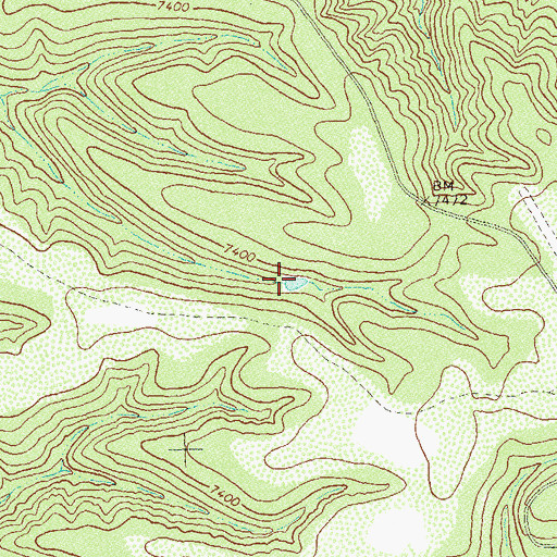 Topographic Map of Tom Moore Trap Tank, NM