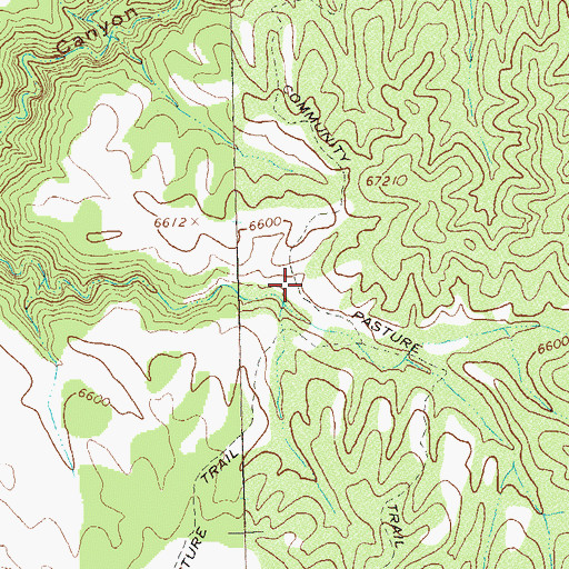 Topographic Map of Rolling Tank, NM